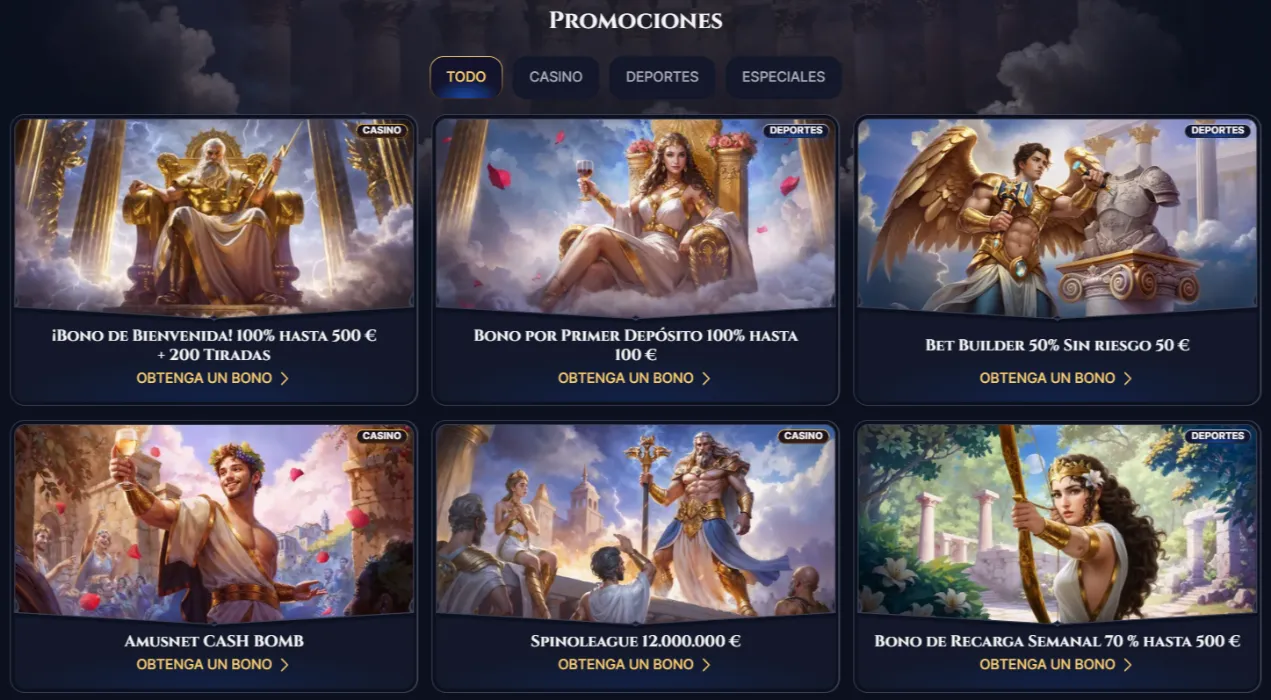 Cazeus Casino Promociones y Bonos Deportivos