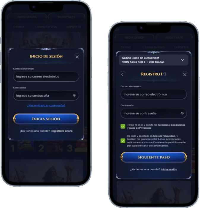 Cazeus Casino Registro e inicio de sesión